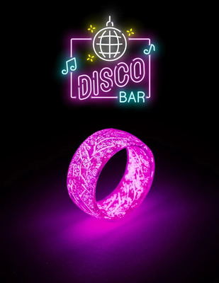 Unisex Luminous Rings with a glowing effect, perfect for men and women, adding a stylish and radiant touch to any outfit.