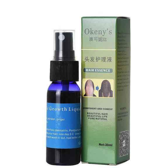 Organic Andrea hair growth essence bottle with natural ingredients, ideal for promoting hair growth and scalp nourishment.

