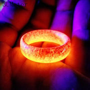 Unisex Luminous Rings with a glowing effect, perfect for men and women, adding a stylish and radiant touch to any outfit.