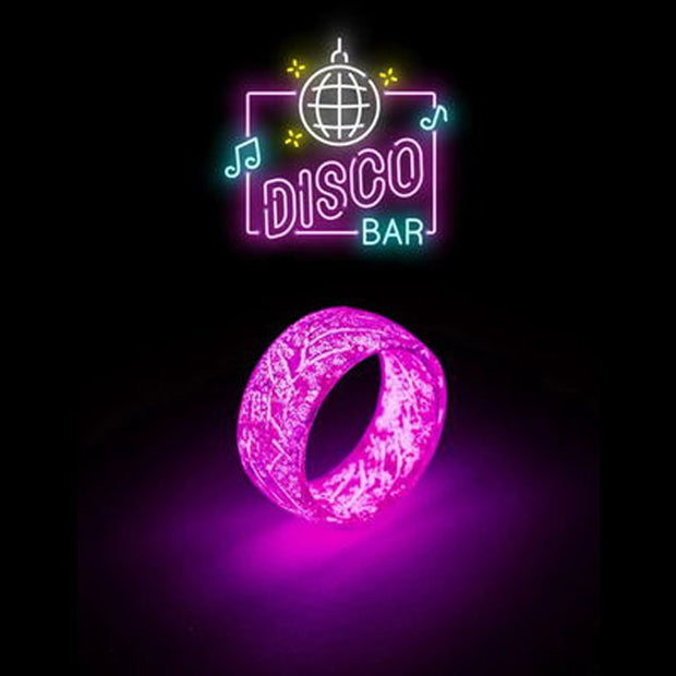 Unisex Luminous Rings with a glowing effect, perfect for men and women, adding a stylish and radiant touch to any outfit.