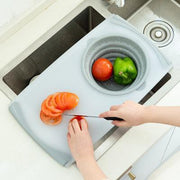 Durable kitchen plastic chopping board for cutting vegetables, meat, and fruits; easy to clean and knife-friendly.