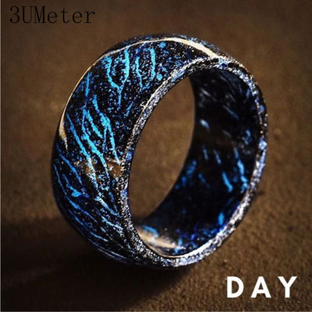 Unisex Luminous Rings with a glowing effect, perfect for men and women, adding a stylish and radiant touch to any outfit.